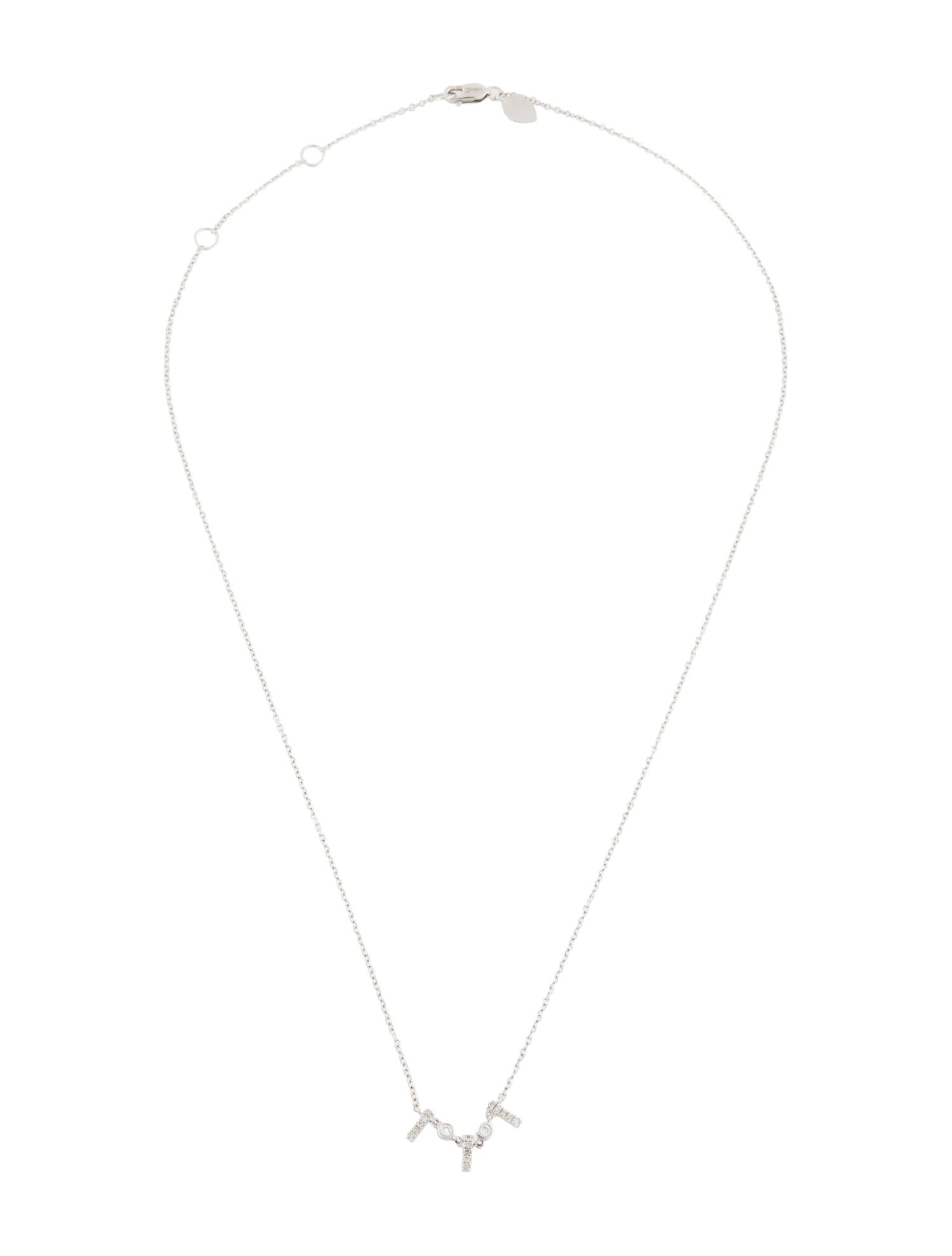 Meira T 14K Diamond Pavé Bar Station Necklace