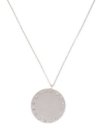 Meira T 14K Diamond Disc Pendant Necklace