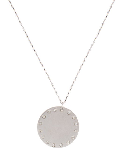 Meira T 14K Diamond Disc Pendant Necklace