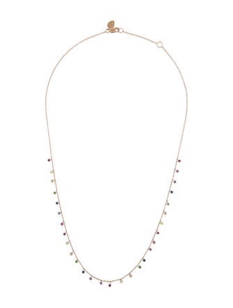 Meira T 14K Multistone Rainbow Necklace