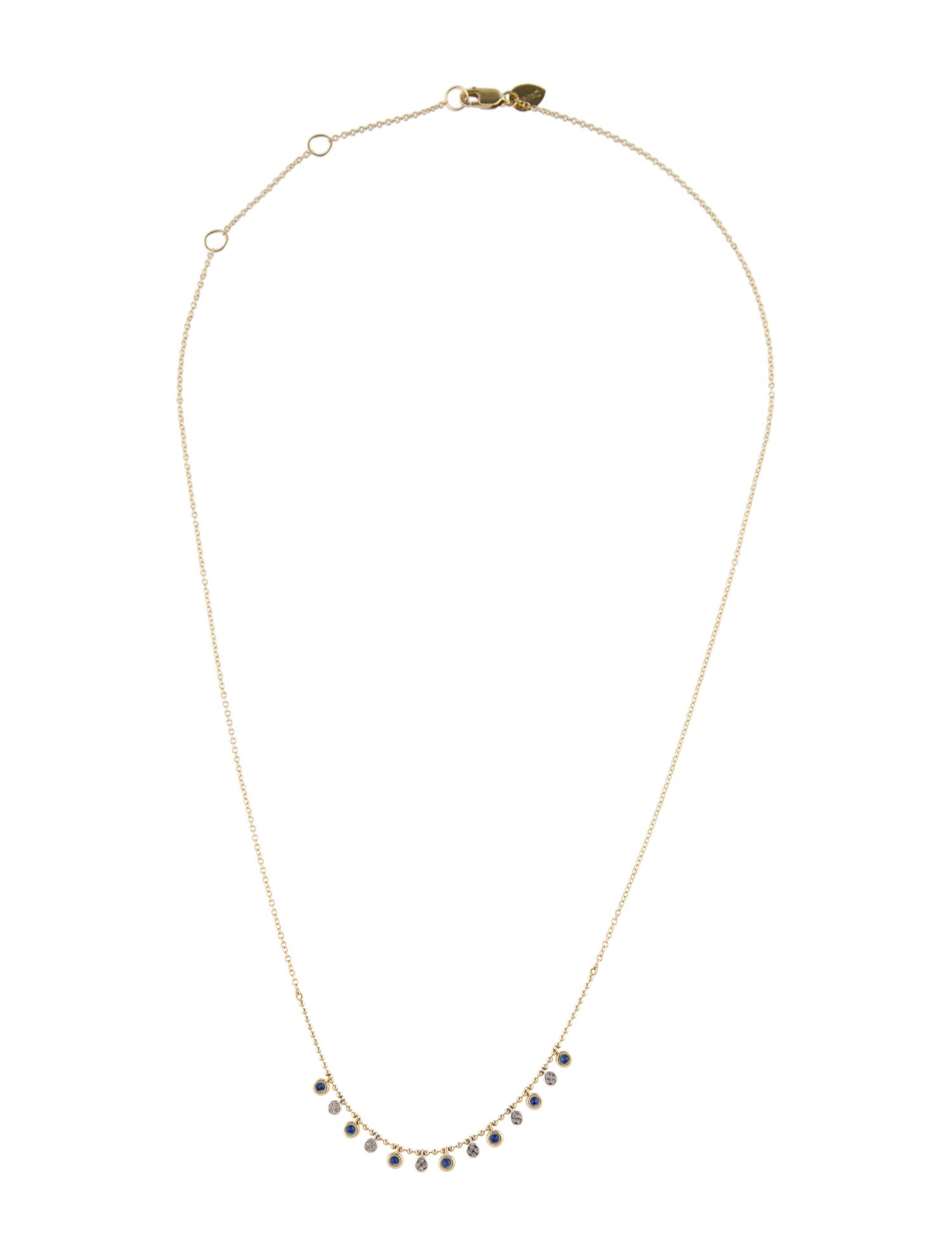 Meira T 14K Sapphire & Diamond Station Necklace