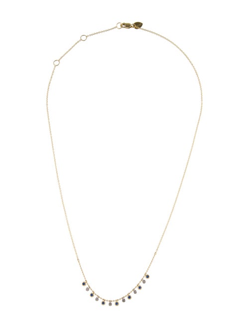 Meira T 14K Sapphire & Diamond Station Necklace