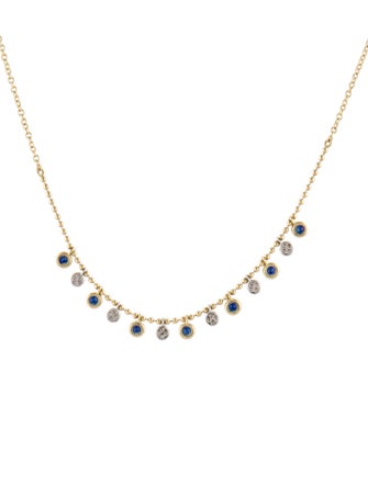 Meira T 14K Sapphire & Diamond Station Necklace