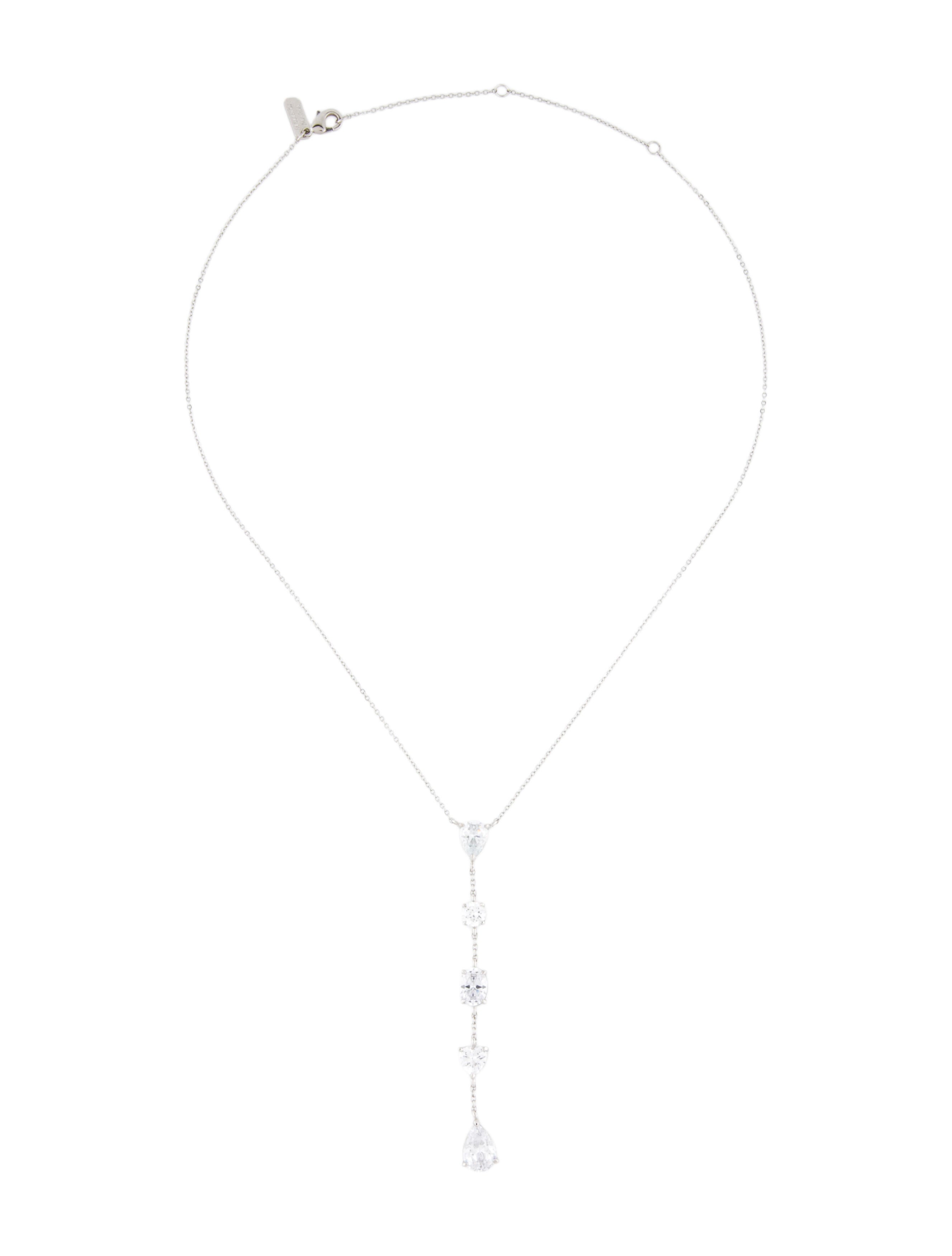 Melinda Maria Crystal Drip Pendant Necklace Brass Pendant Necklace