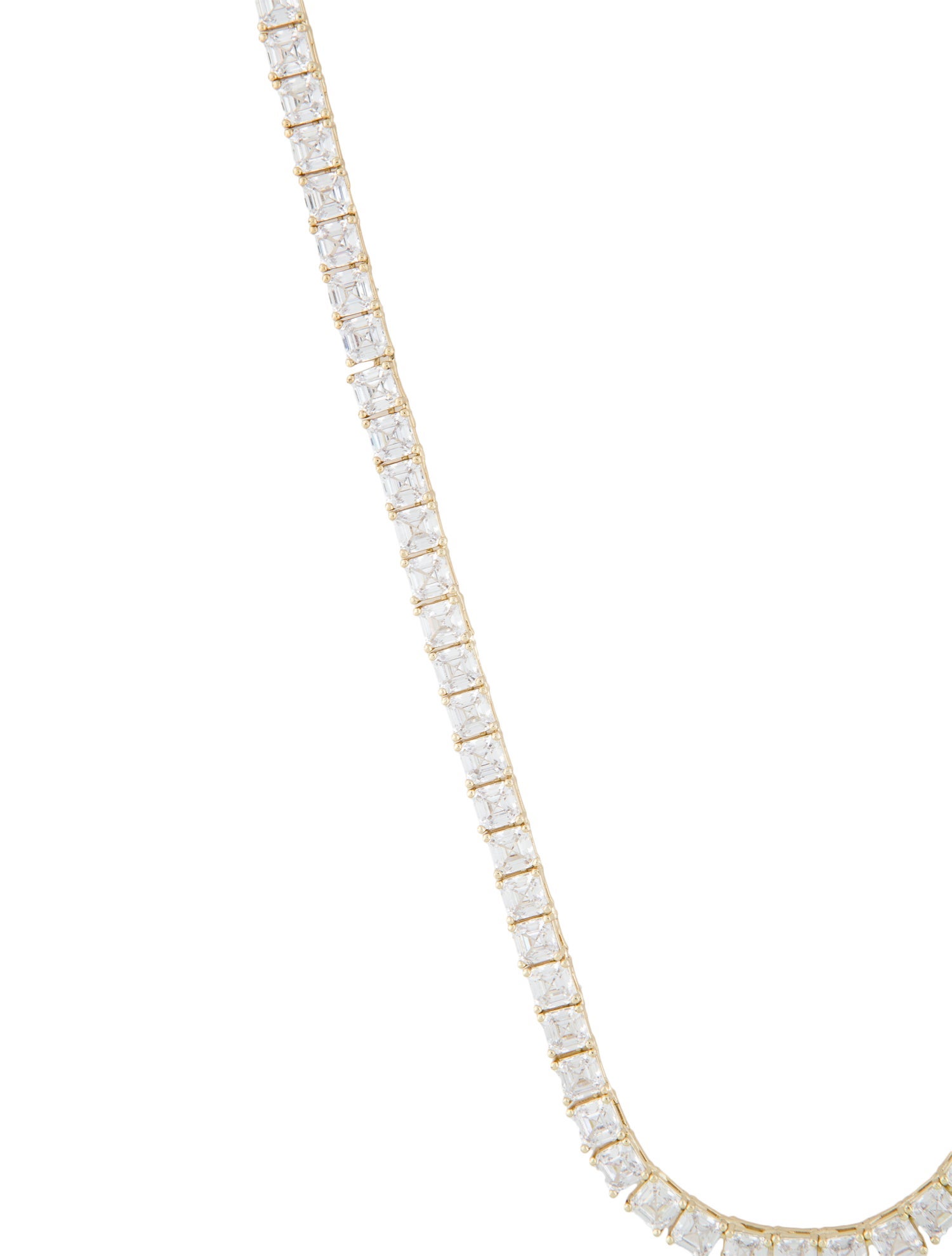 Melinda Maria Crystal Lil Queens Tennis Necklace