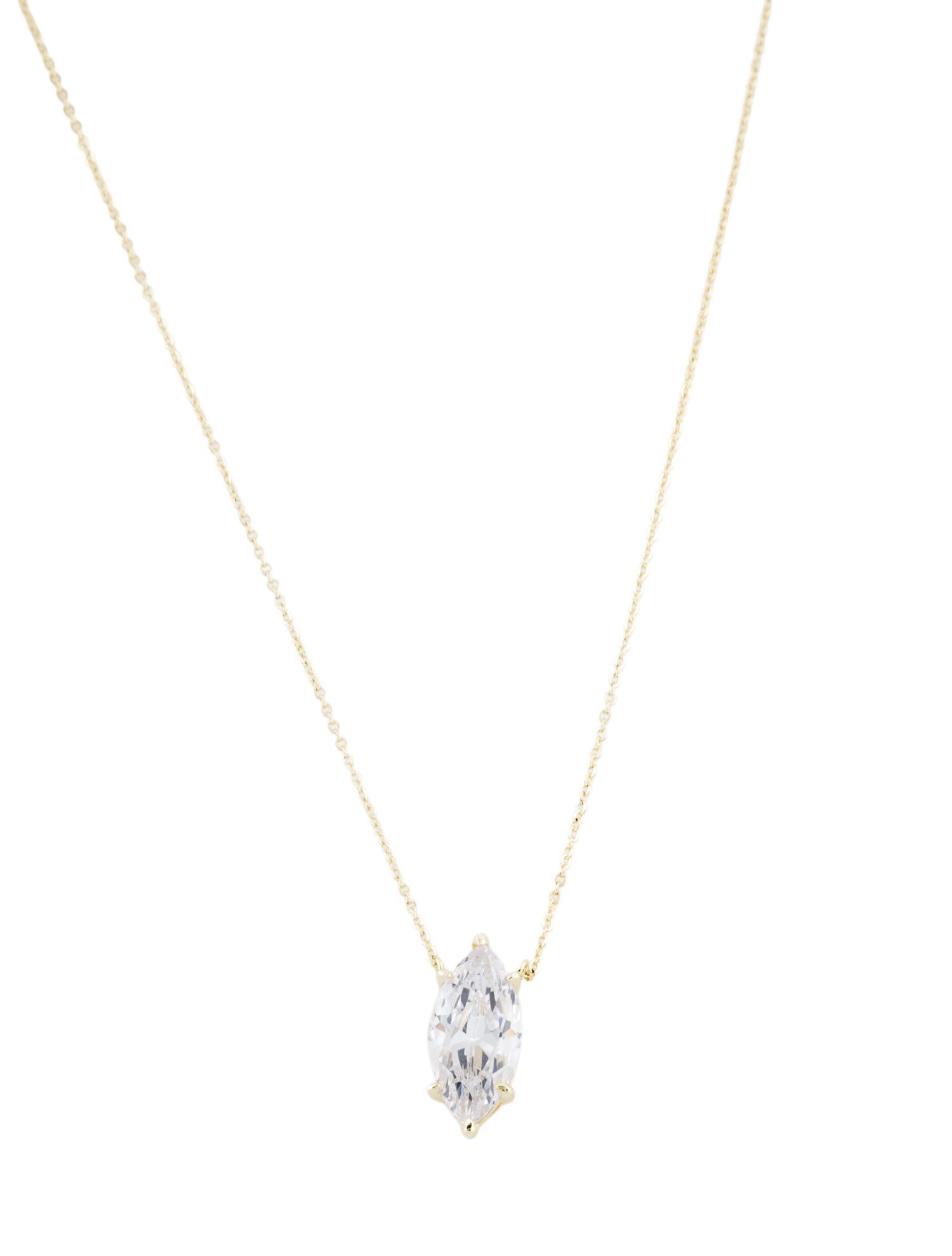 Melinda Maria Crystal Marquee Pendant Necklace