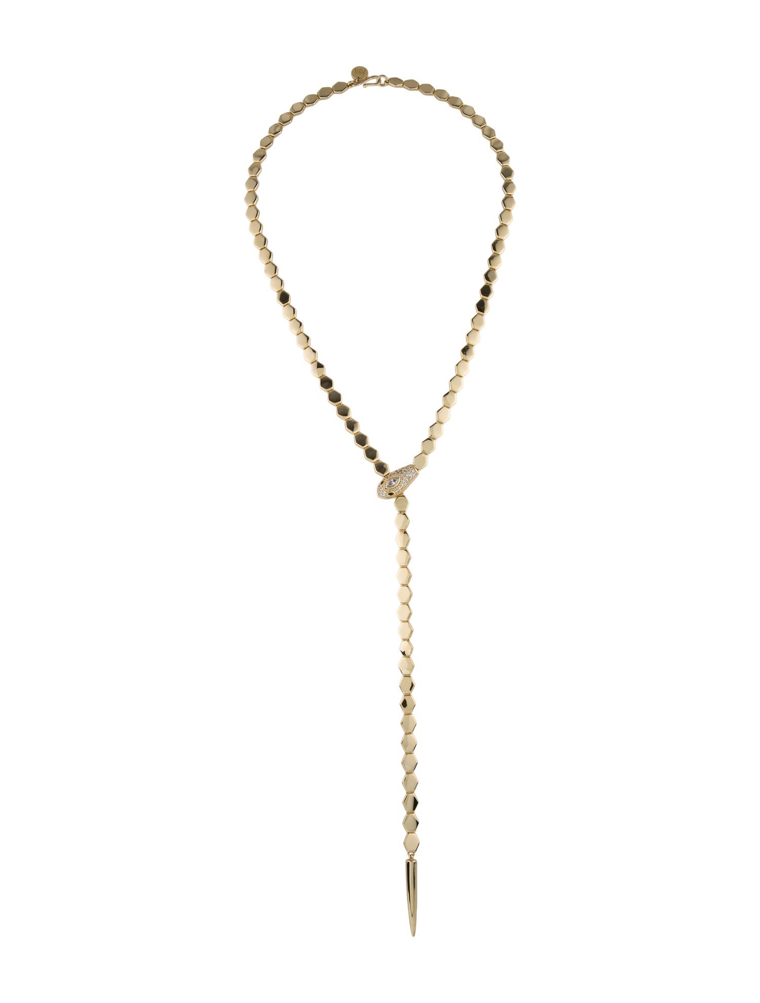 Melinda Maria Serpent Lavalier Necklace