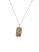 Melinda Maria Mother Of Pearl & Crystal Zodiac Amulet Pendant Necklace