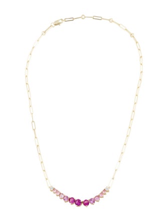 Melinda Maria Ombré Stone Chain Necklace