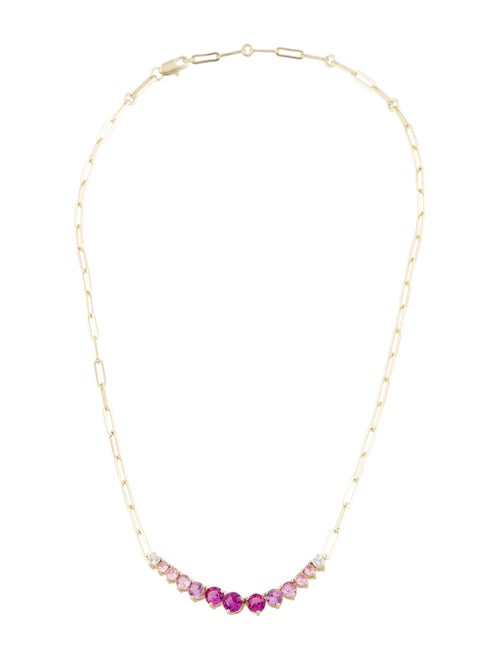 Melinda Maria Ombré Stone Chain Necklace