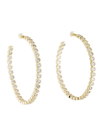 Melinda Maria Crystal Baroness Hoop Earrings