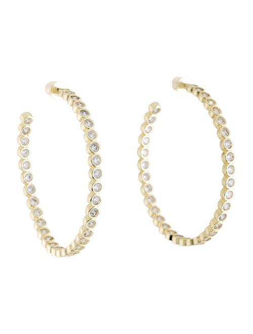 Melinda Maria Crystal Baroness Hoop Earrings