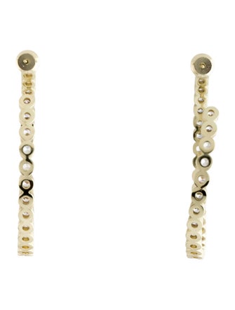 Melinda Maria Crystal Baroness Hoop Earrings
