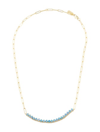 Melinda Maria Not Your Basic Samantha Tennis Chain Necklace