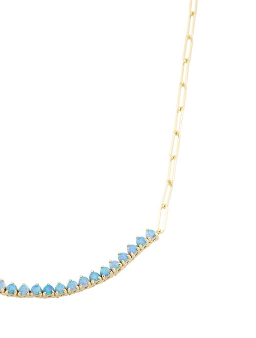 Melinda Maria Not Your Basic Samantha Tennis Chain Necklace