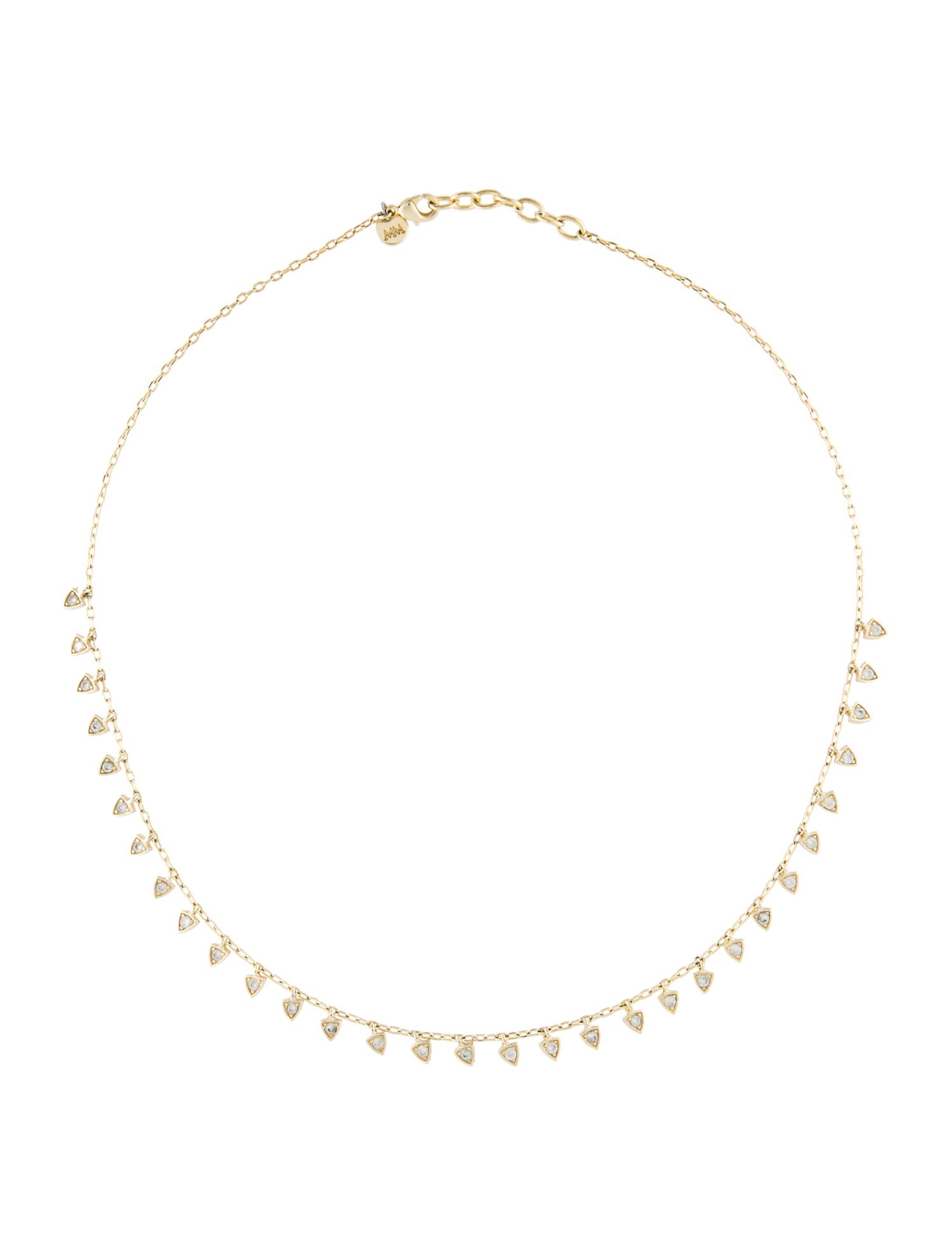 Melinda Maria Crystal Station Necklace