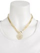 Melinda Maria Julian XL Heart Cuban Chain Necklace