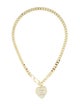 Melinda Maria Julian XL Heart Cuban Chain Necklace