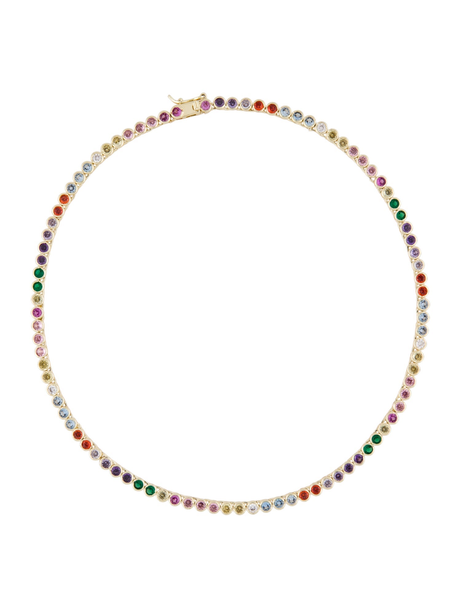 Melinda Maria Rainbow Baroness Tennis Necklace