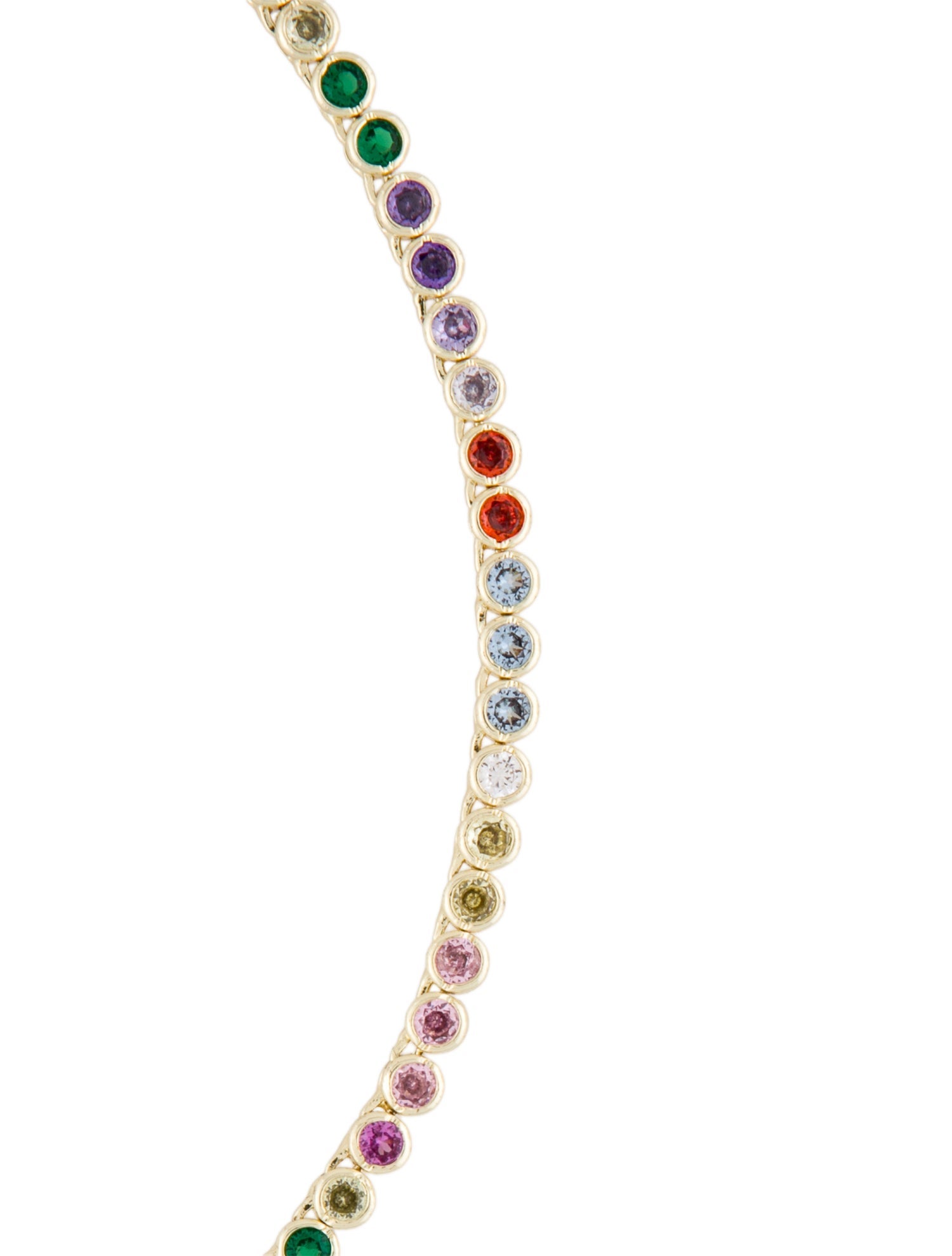 Melinda Maria Rainbow Baroness Tennis Necklace