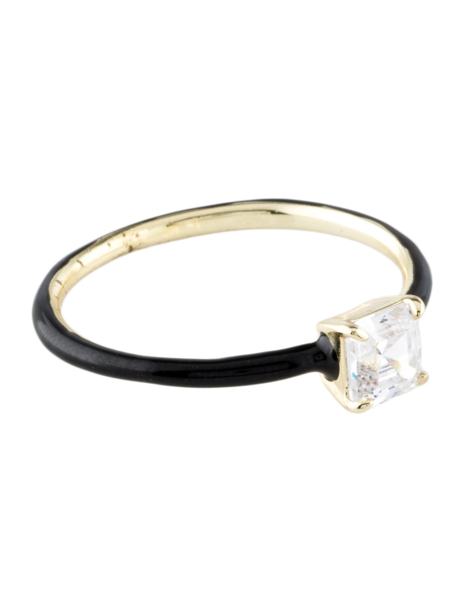 Melinda Maria Enamel & Crystal Band Ring
