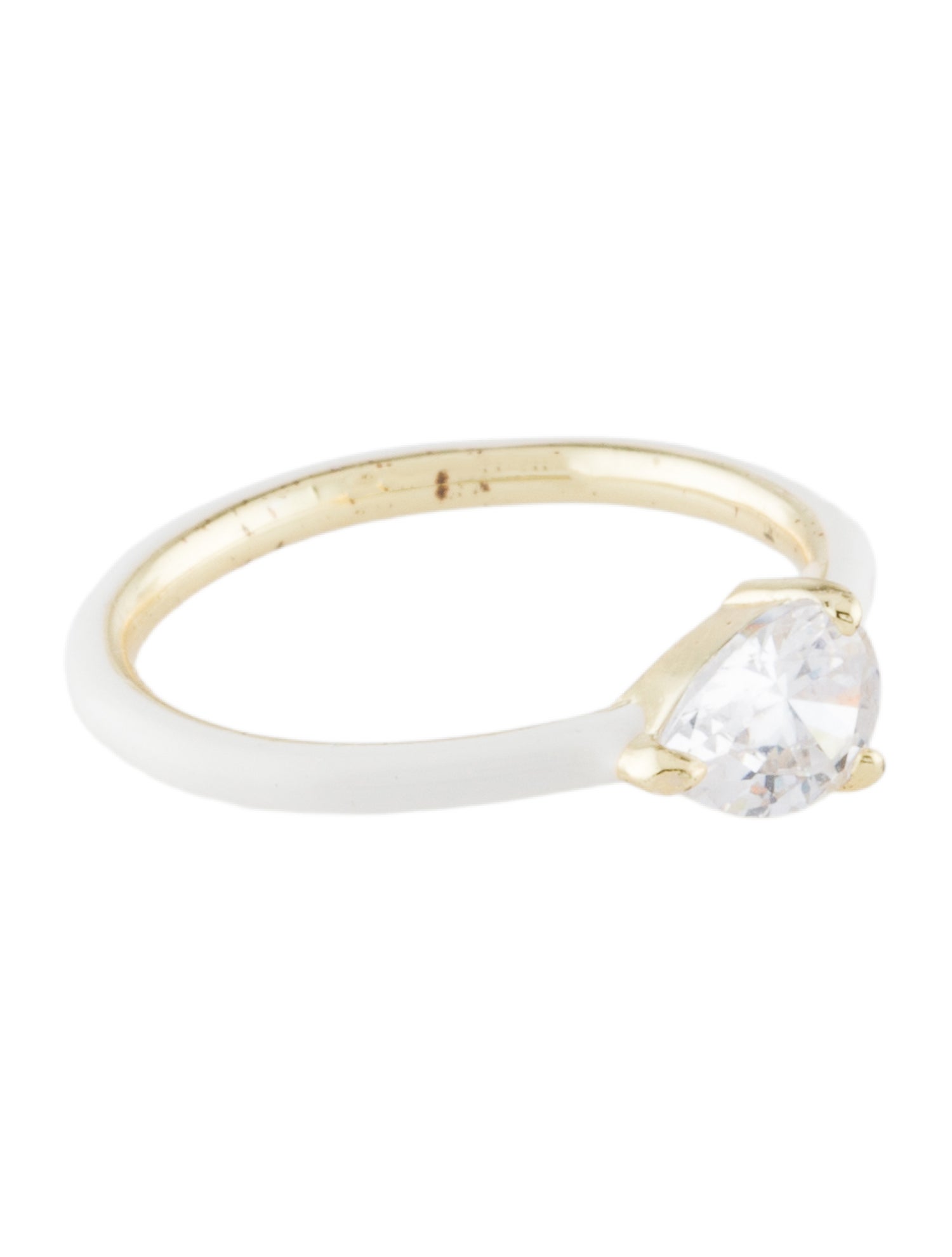 Melinda Maria Crystal & Enamel Band Ring