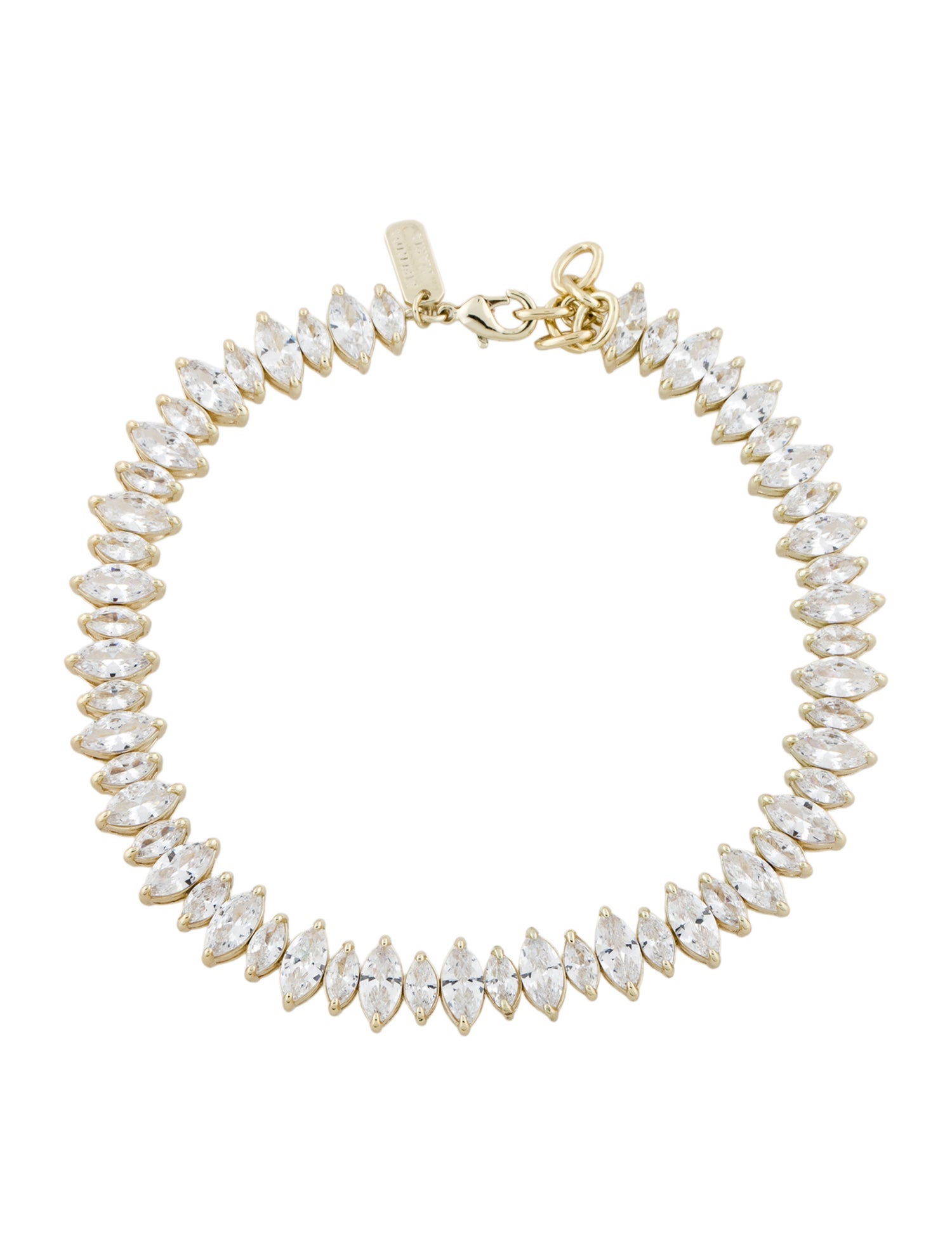 Melinda Maria Crystal Marquee Anklet