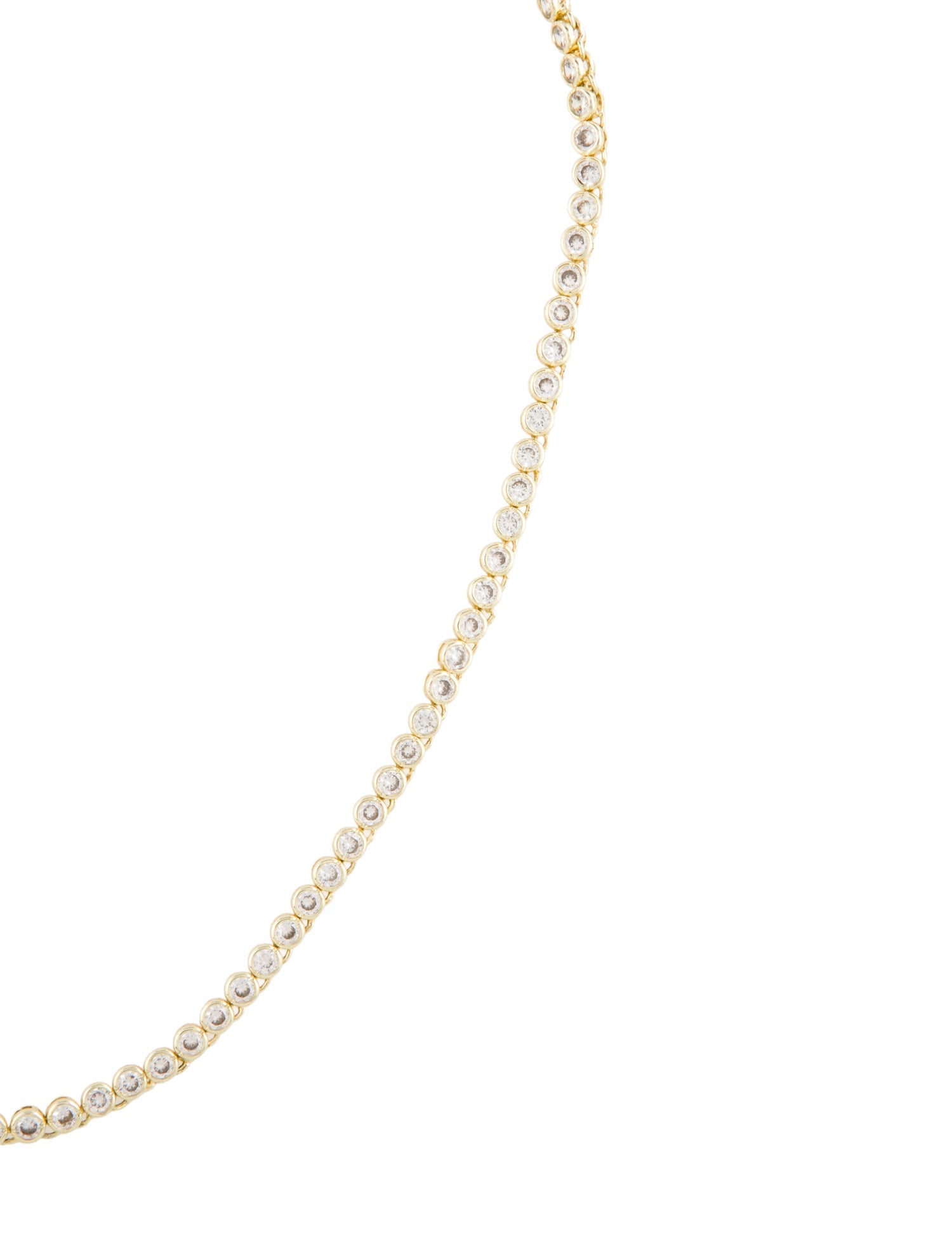 Melinda Maria Crystal Baroness Tennis Chain Necklace