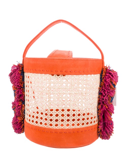 Mehry Mu Rattan Bucket Bag silver