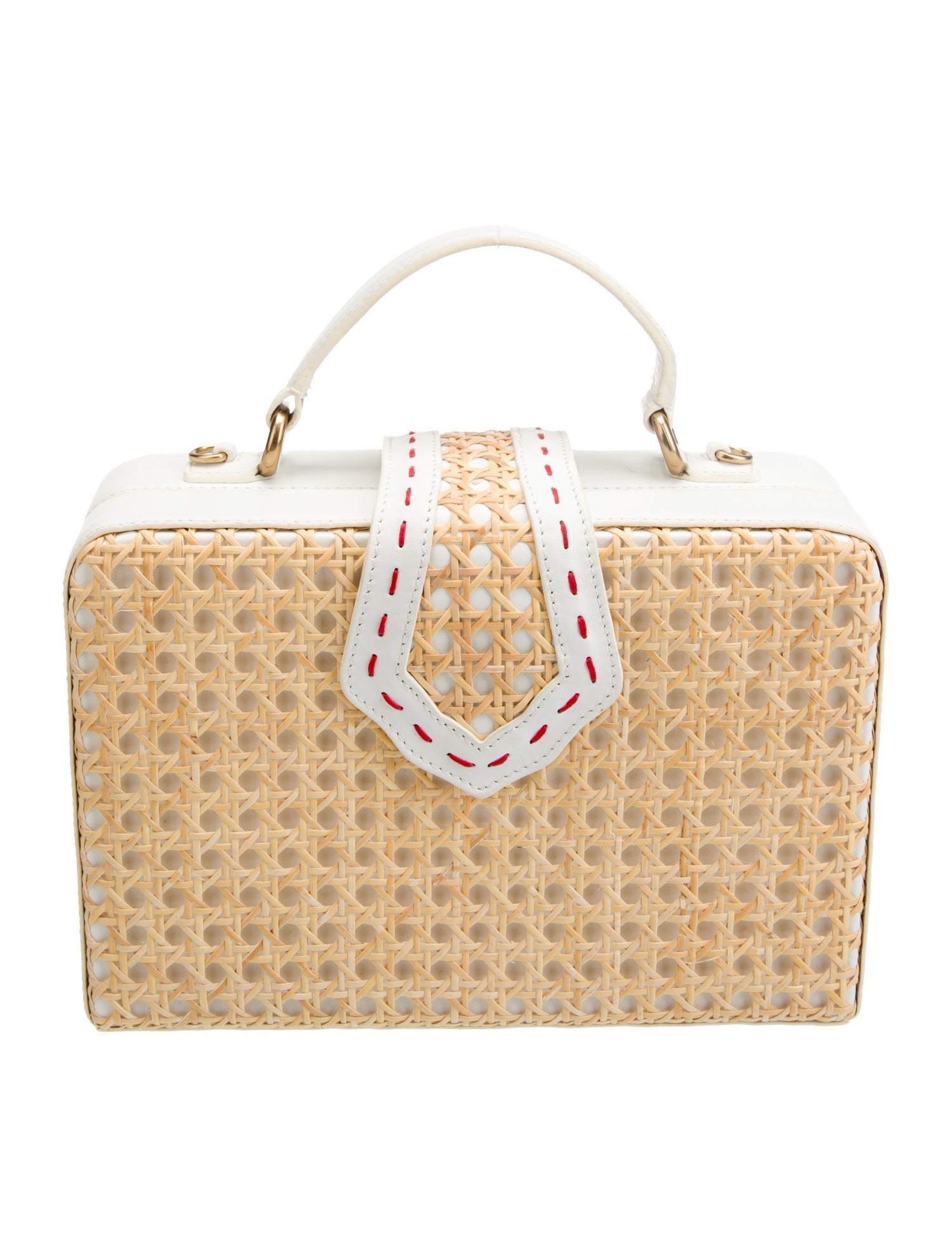 Mehry Mu Straw Top Handle Bag