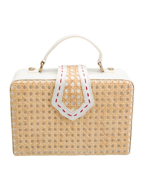 Mehry Mu Straw Top Handle Bag