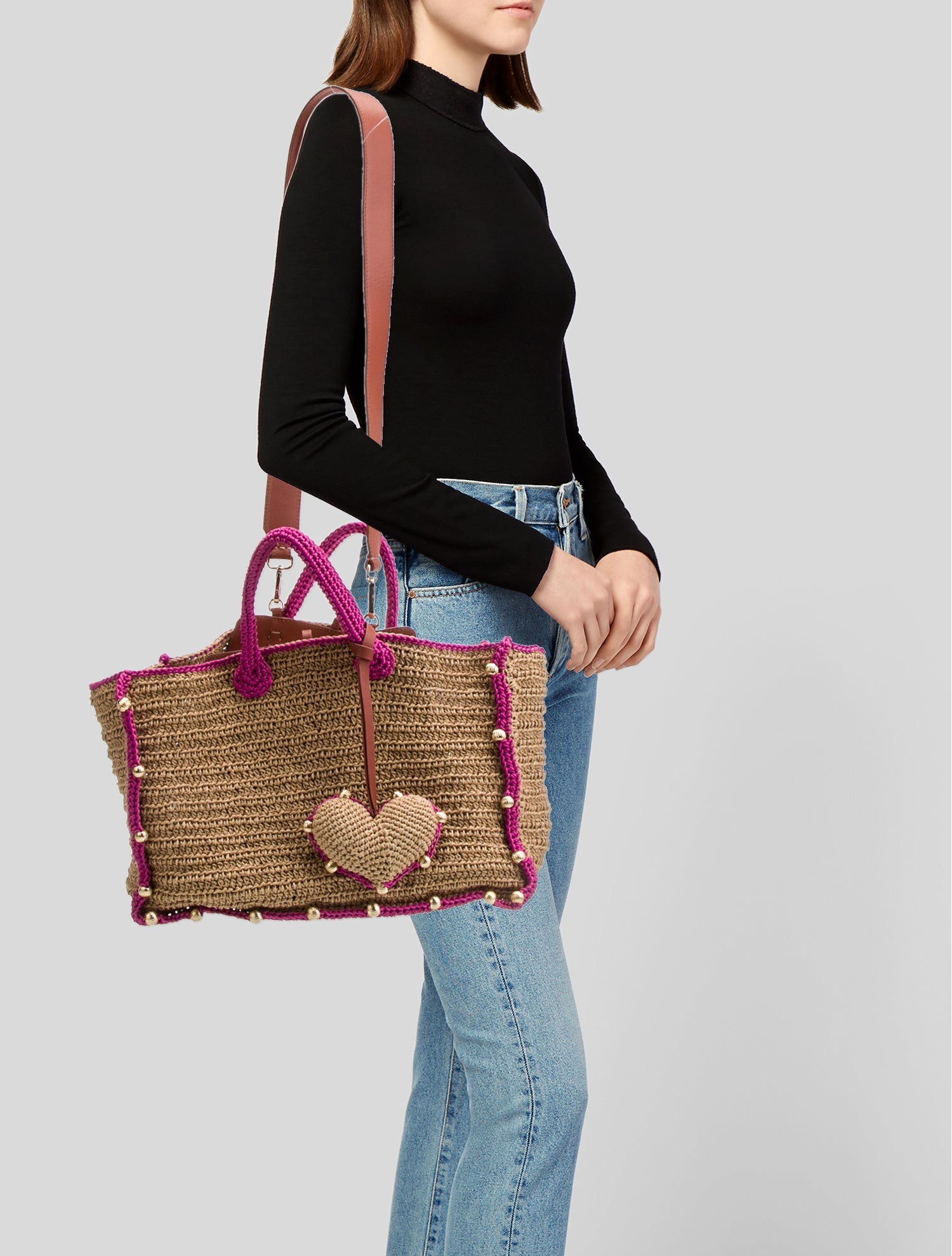 Mehry Mu Raffia Weekender Bag