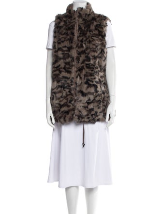 Metric Knit Printed Vest