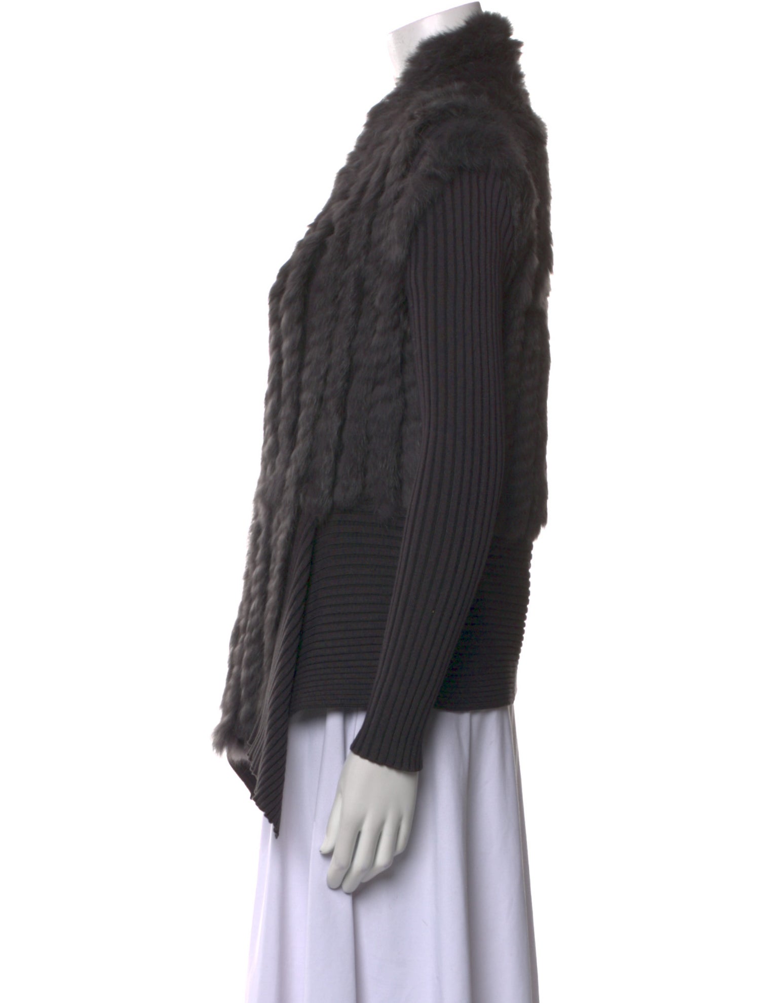 Metric Knit Open Front Sweater