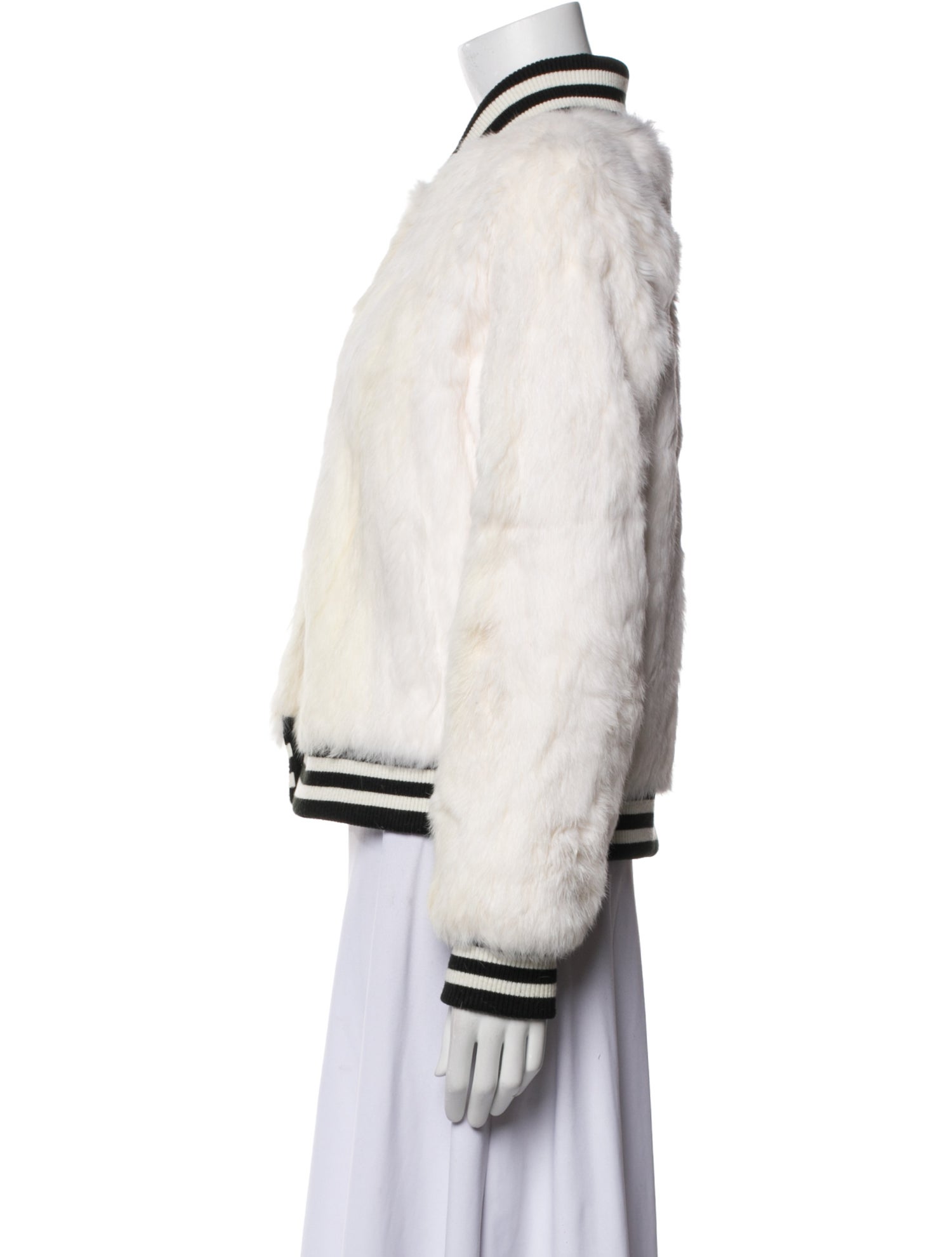 Metric Knit Fur Jacket