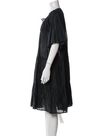 Merlette V-Neck Midi Length Dress