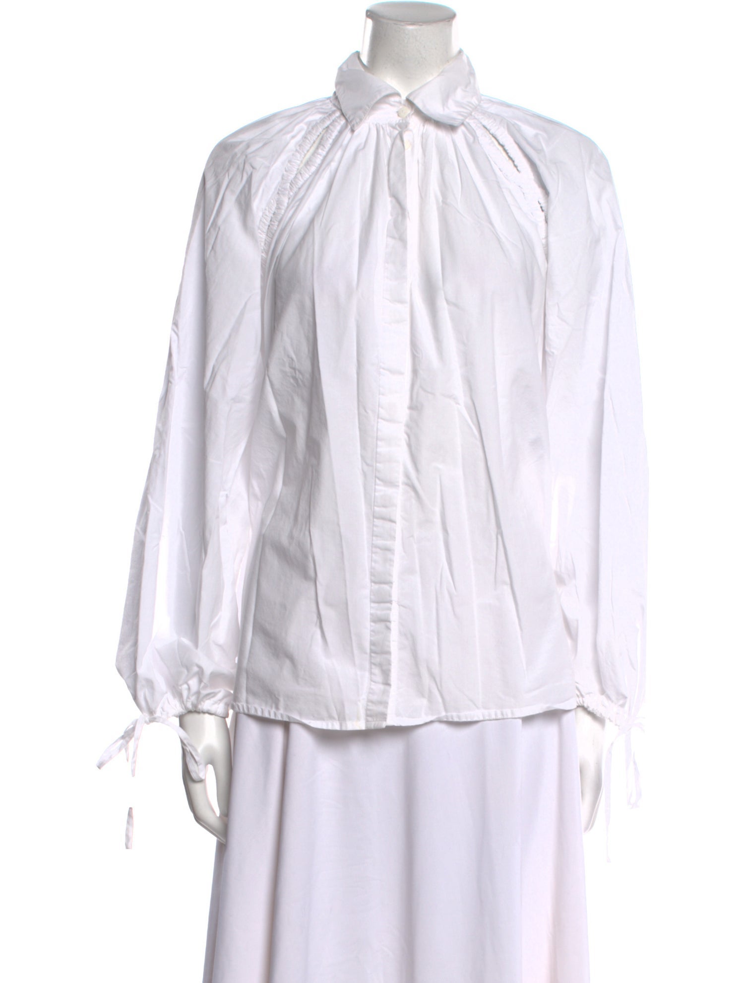 Merlette Long Sleeve Button-Up Top
