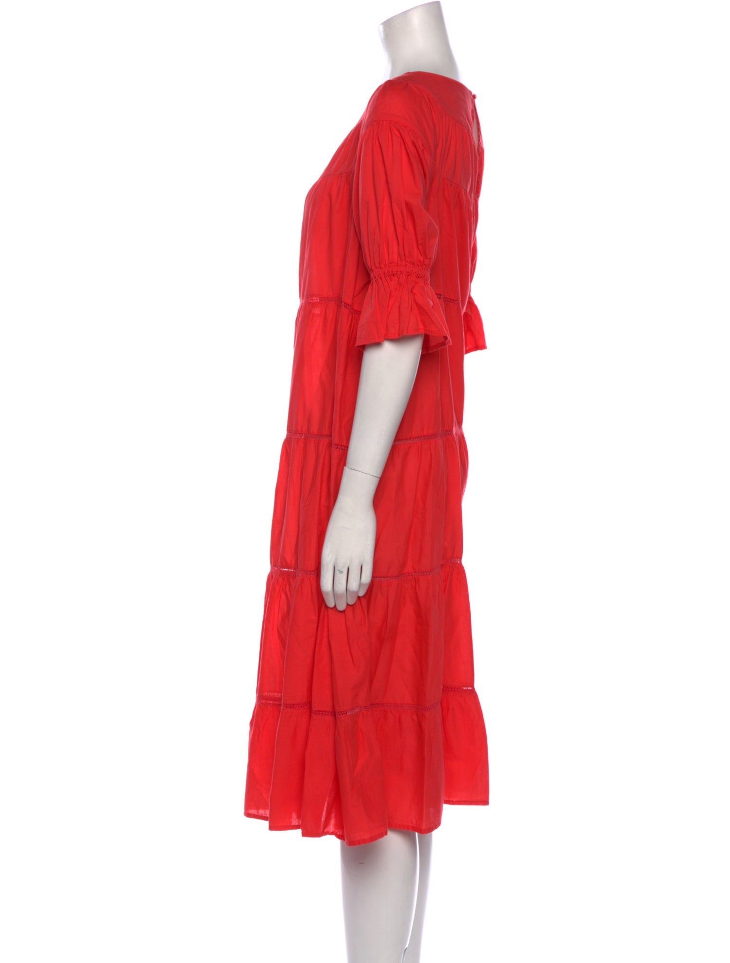 Merlette Bateau Neckline Midi Length Dress