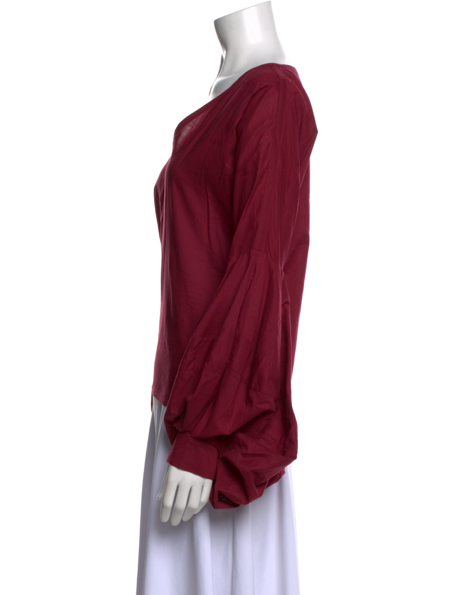 Merlette V-Neck Long Sleeve Blouse
