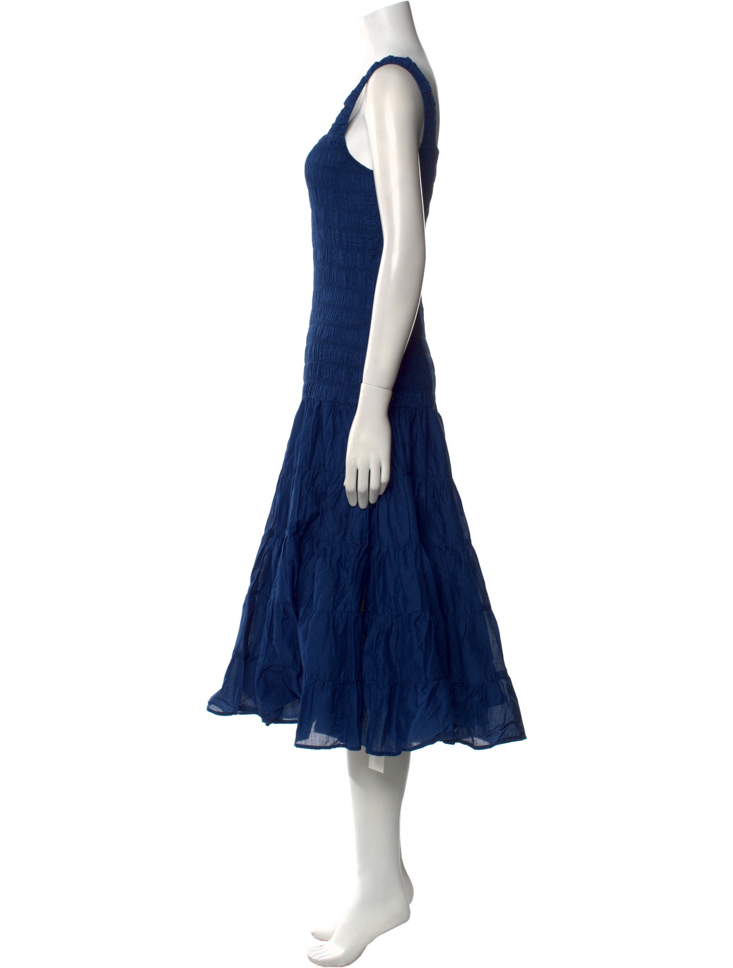 Merlette Square Neckline Midi Length Dress