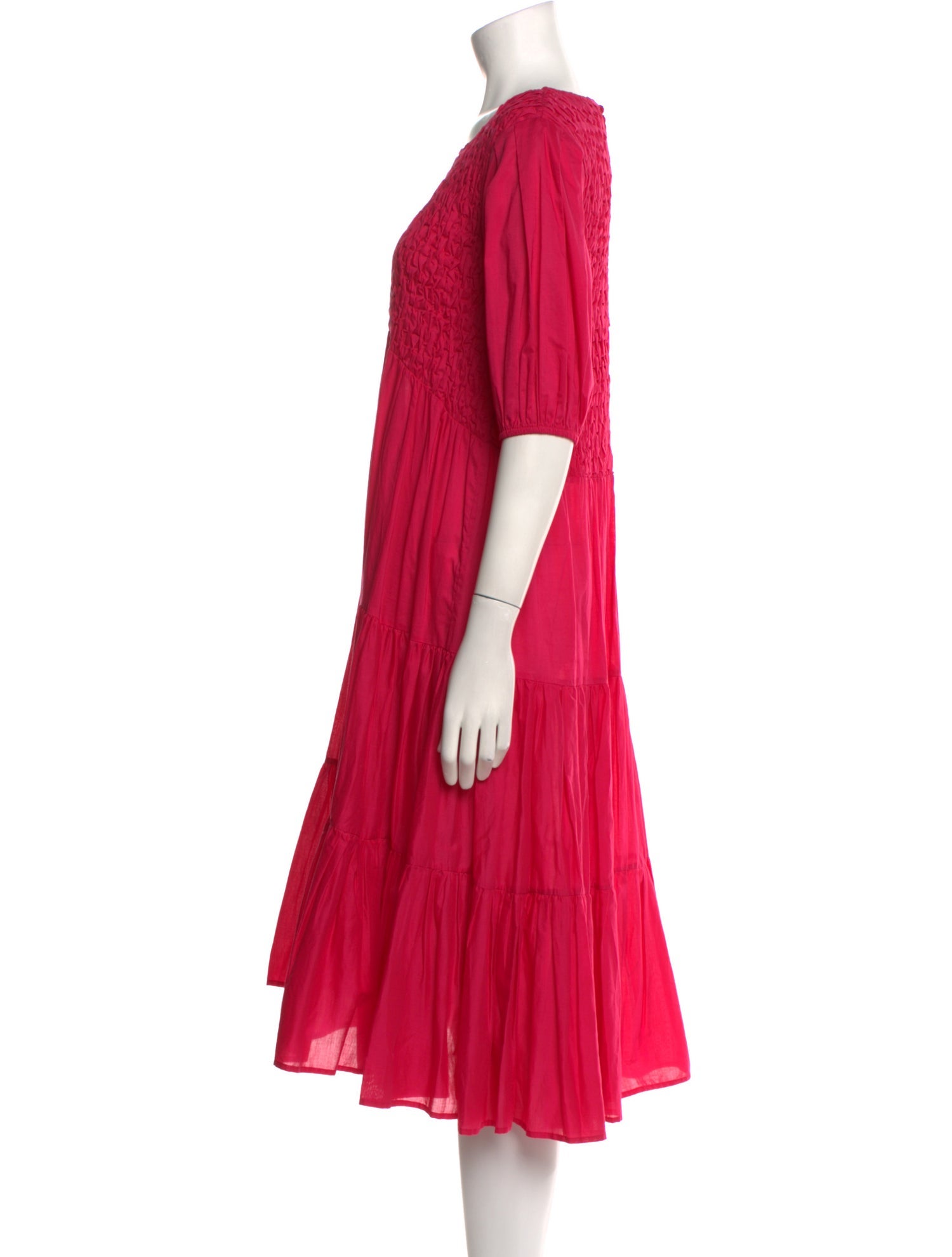 Merlette Scoop Neck Midi Length Dress