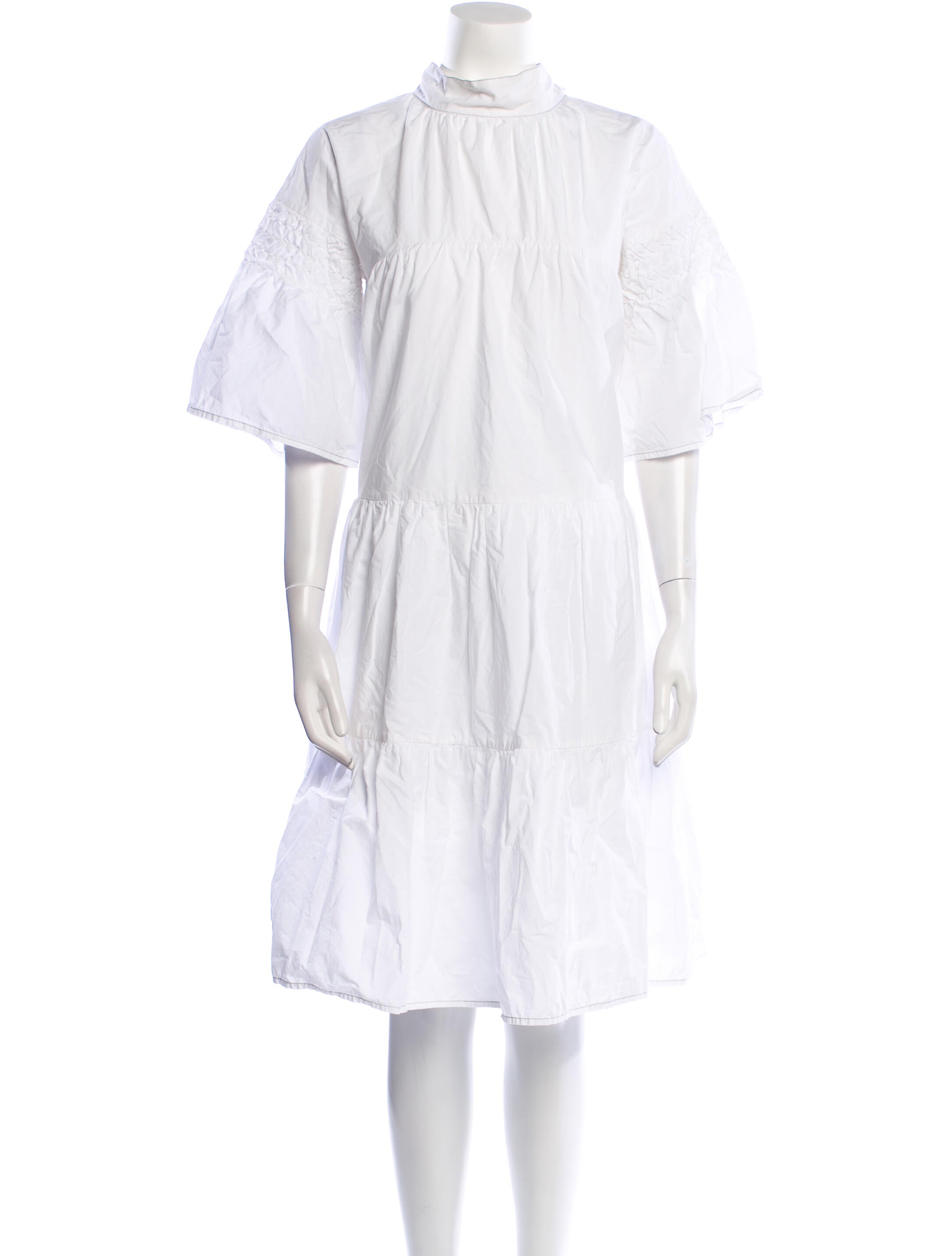 Merlette Mock Neck Knee-Length Dress