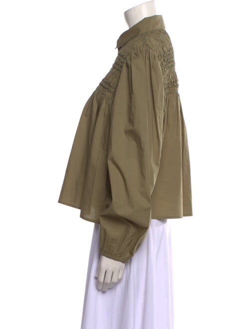 Merlette Long Sleeve Button-Up Top