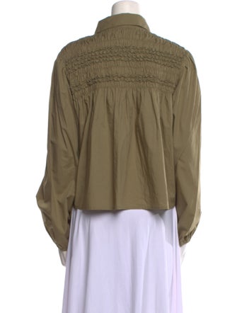 Merlette Long Sleeve Button-Up Top