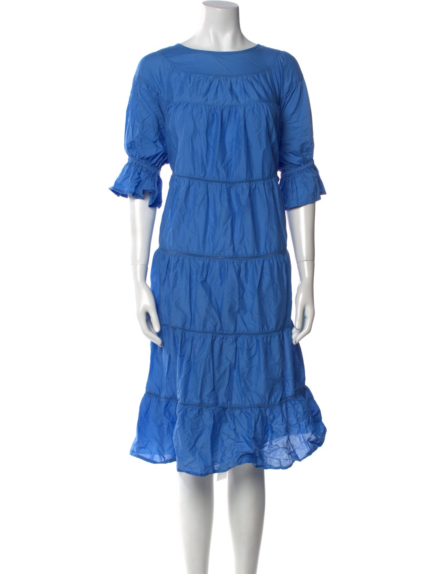 Merlette Bateau Neckline Midi Length Dress
