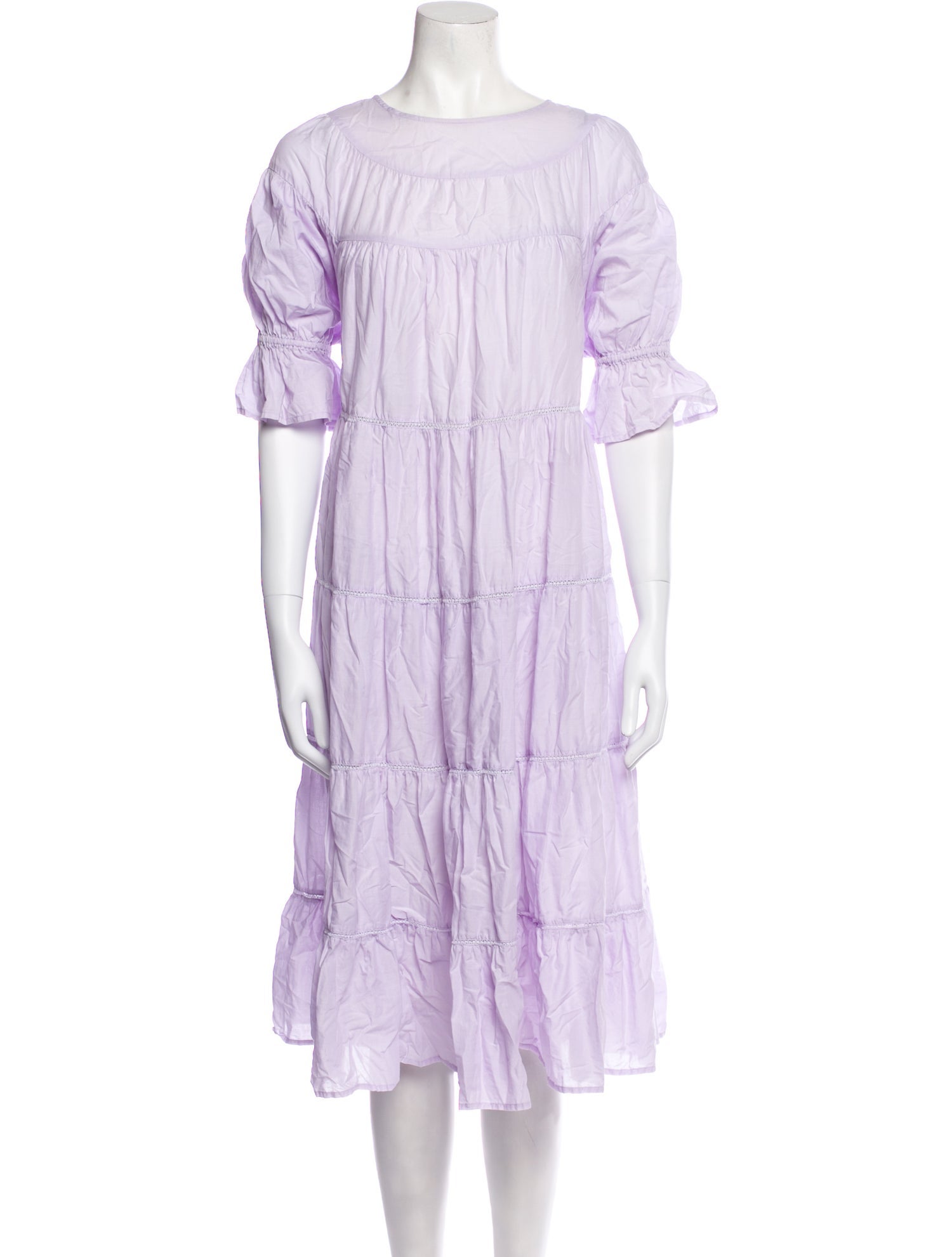 Merlette Crew Neck Midi Length Dress