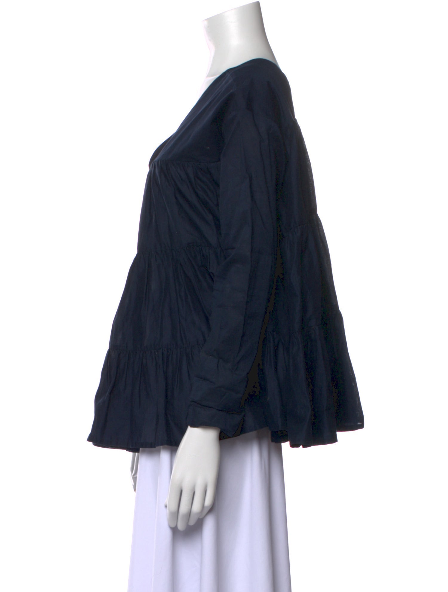 Merlette V-Neck Long Sleeve Blouse