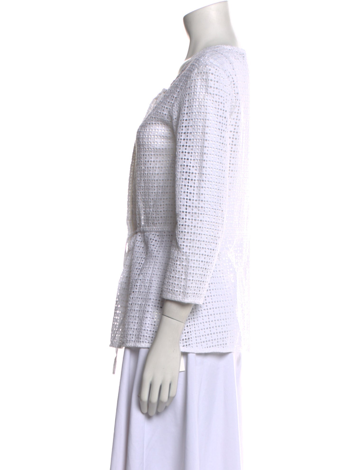 Merlette Lace Pattern Scoop Neck Tunic