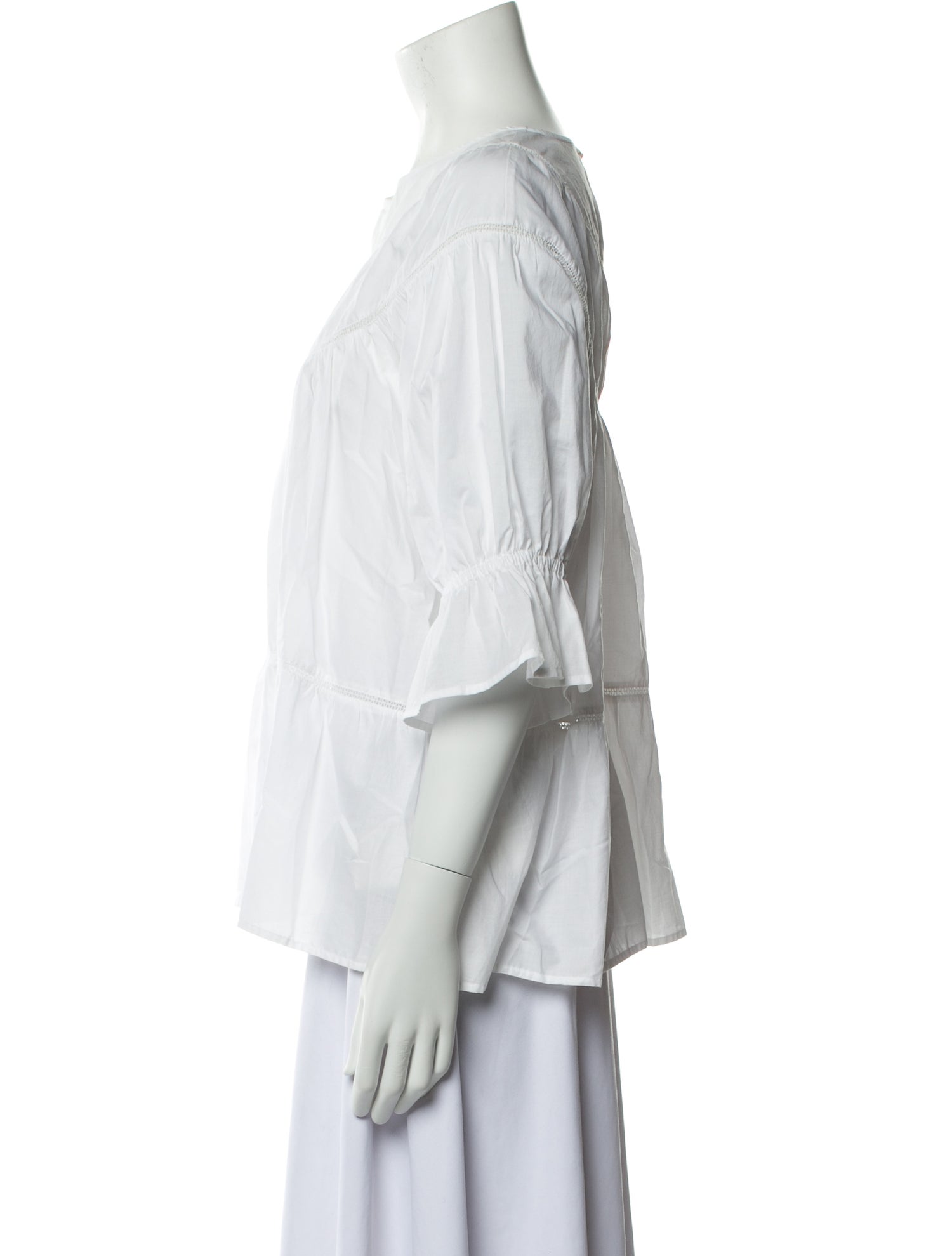 Merlette Off-The-Shoulder Three-Quarter Sleeve Blouse