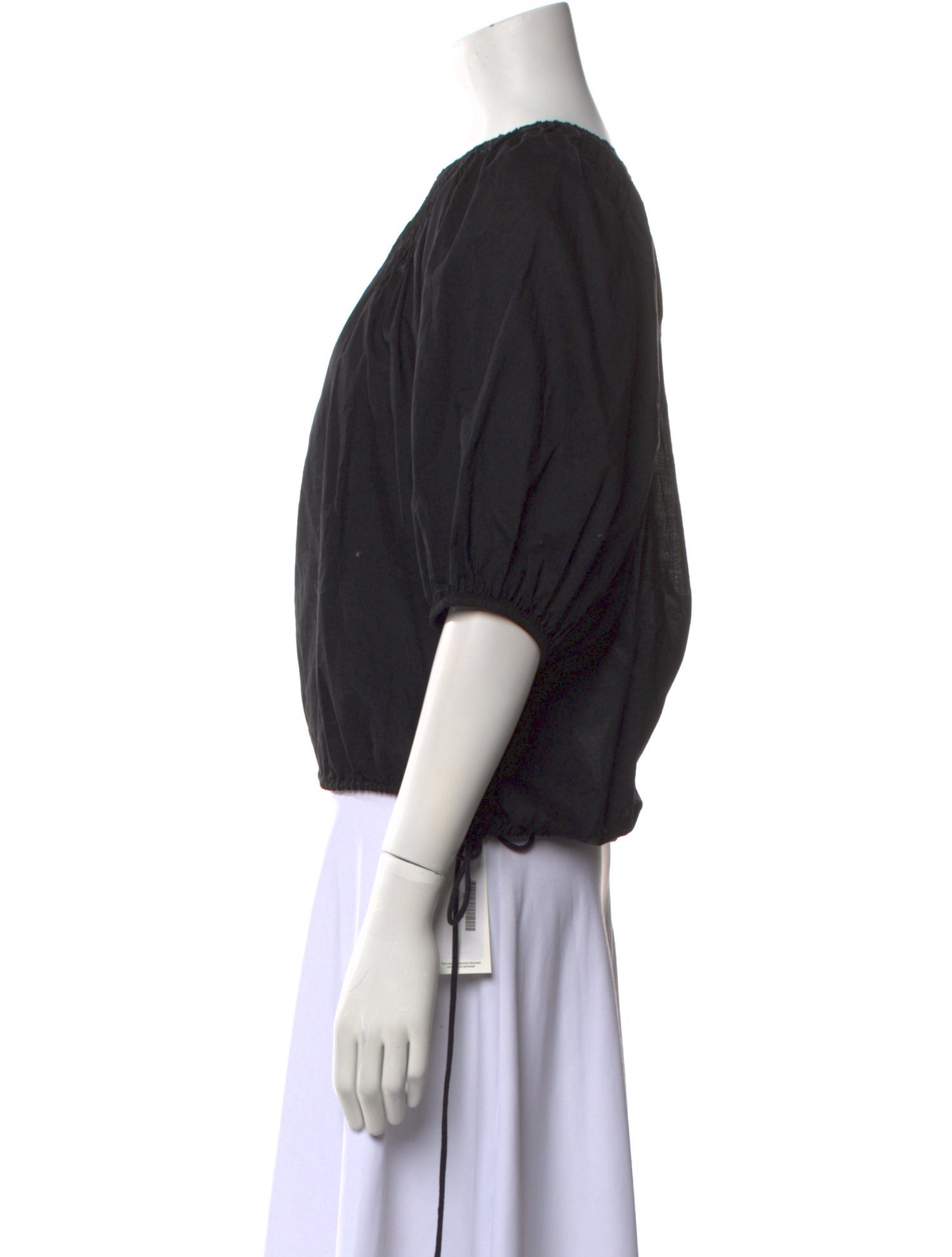 Merlette Bateau Neckline Three-Quarter Sleeve Blouse